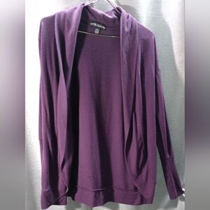 Purple Cardigan Sweater